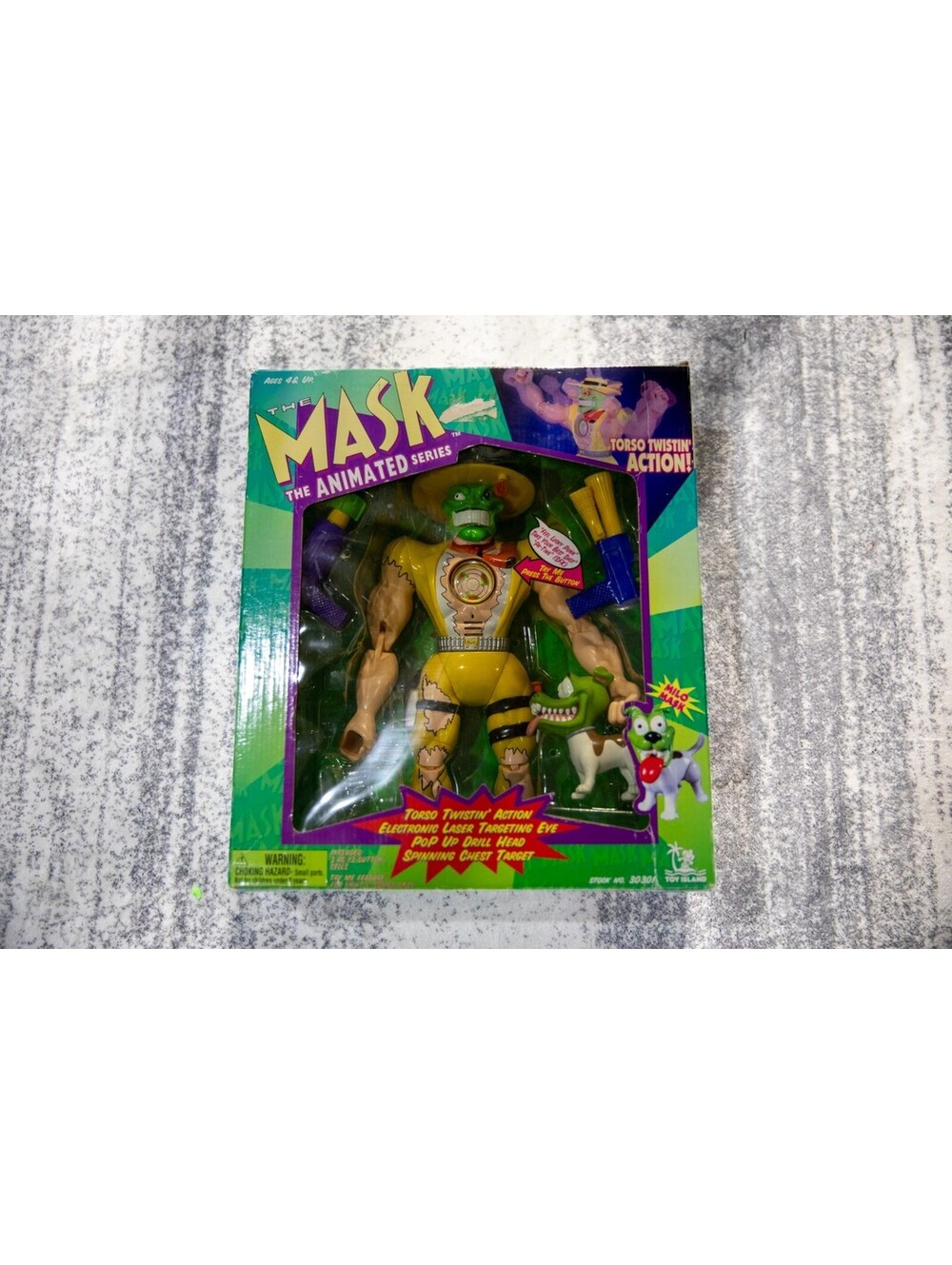 1997 Toy Island The Mask 13 Inch Torso Twistin Action With Milo in Original Box